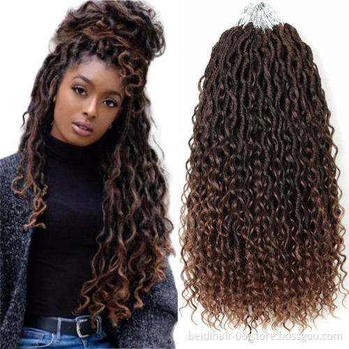 River Faux Locs Crochet Hair Pre Looped Messy Goddess River Faux Locs Wholesale
